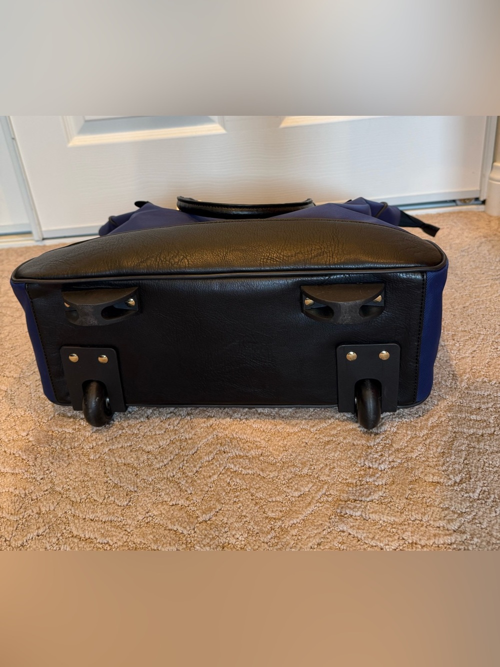 Kenneth Cole Reaction Blue and Black Wheeled Briefcase Underseat Carryon Bag - Picture 8 of 14